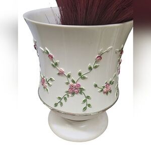 Large Vase with Rose Design